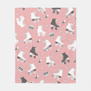 Couverture Polaire Motif sans couture avec roulettes et cassette t