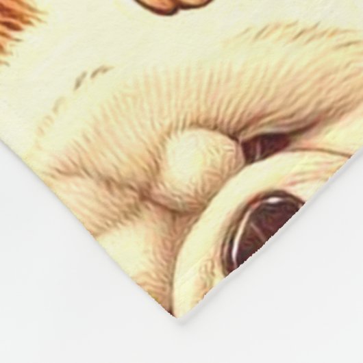 Couverture Polaire Motif sans couture de Chow-Chow Retro (Coin)