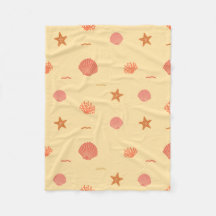 Motif sans couture de coquillage de récif corallie