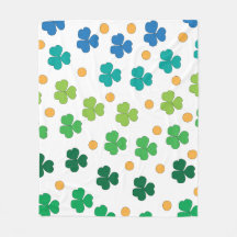 Motif sans couture de feuilles de trèfle trèfle co