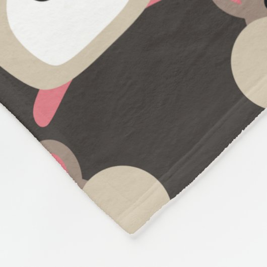 Couverture Polaire Motif sans couture de hamsters (Coin)