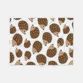 Couverture Polaire Motif sans couture de hérissons (ver.6) (Devant (Horizontal))