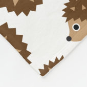 Couverture Polaire Motif sans couture de hérissons (ver.6) (Coin)