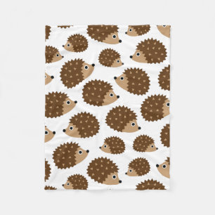 Couverture Polaire Motif sans couture de hérissons (ver.6)