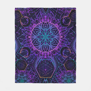 Couverture Polaire Motif sans couture de la Géométrie Sacrée. Symbole