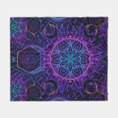 Couverture Polaire Motif sans couture de la Géométrie Sacrée. Symbole (Devant (Horizontal))