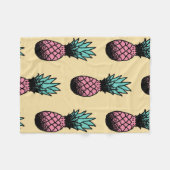 Couverture Polaire Motif sans couture de l'ananas à main mignon (Devant (Horizontal))