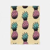 Couverture Polaire Motif sans couture de l'ananas à main mignon (Devant)
