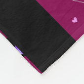 Couverture Polaire Motif sans couture de partie de vin et de coeurs (Coin)