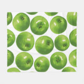 Couverture Polaire Motif sans couture de pomme verte (Devant (Horizontal))