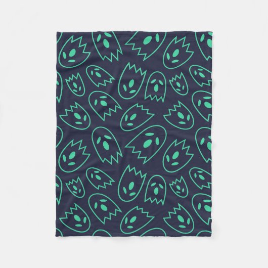 Couverture Polaire Motif sans couture effrayant H (Style : 1) (Devant)