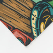 Couverture Polaire Motif sans couture Hawaiian tropical avec t (Coin)