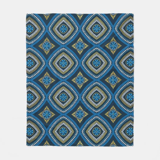 Couverture Polaire Motif sans couture orientale de luxe (Devant)