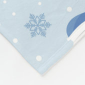 Couverture Polaire Motif sans couture Snowman, arrière - plan d'hiver (Coin)
