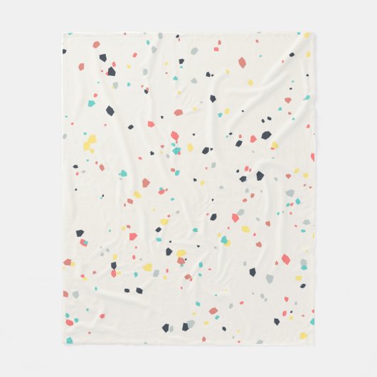 Couverture Polaire Motif sans couture Terrazzo Speckle (Devant)