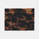 Couverture Polaire Motif sans fil Tortoiseshell, Chic TortoiseShell (Devant (Horizontal))