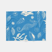 Couverture Polaire Motif sans joint avec coquillages (Devant (Horizontal))
