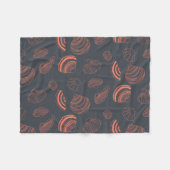 Couverture Polaire Motif sans joint avec coquillages (Devant (Horizontal))