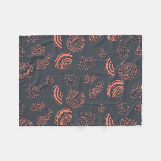 Couverture Polaire Motif sans joint avec coquillages (Devant (Horizontal))