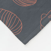 Couverture Polaire Motif sans joint avec coquillages (Coin)