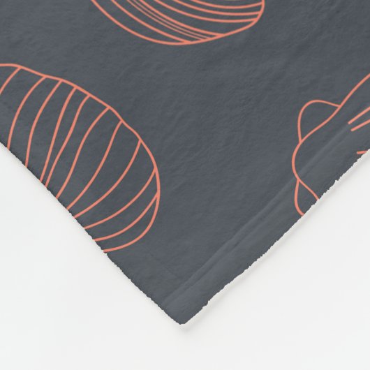 Couverture Polaire Motif sans joint avec coquillages (Coin)