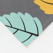 Couverture Polaire Motif sans soudure à l'automne avec feuille, feuil (Coin)