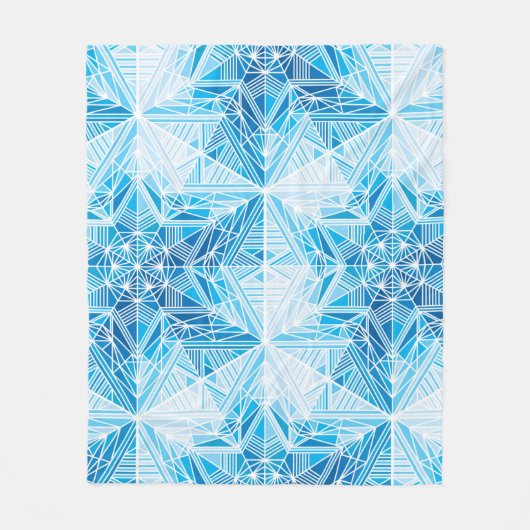 Couverture Polaire Motif sans soudure Abstrait de flocons de neige ét (Devant)
