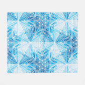 Couverture Polaire Motif sans soudure Abstrait de flocons de neige ét (Devant (Horizontal))