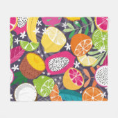 Couverture Polaire Motif sans soudure, collection de tropi exotiques (Devant (Horizontal))