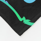 Couverture Polaire motif sans soudure de la silhouette du chat mignon (Coin)