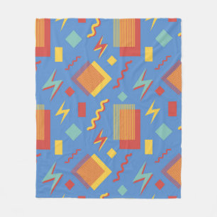 Couverture Polaire motif sans soudure des années 90. Arrière - plan d