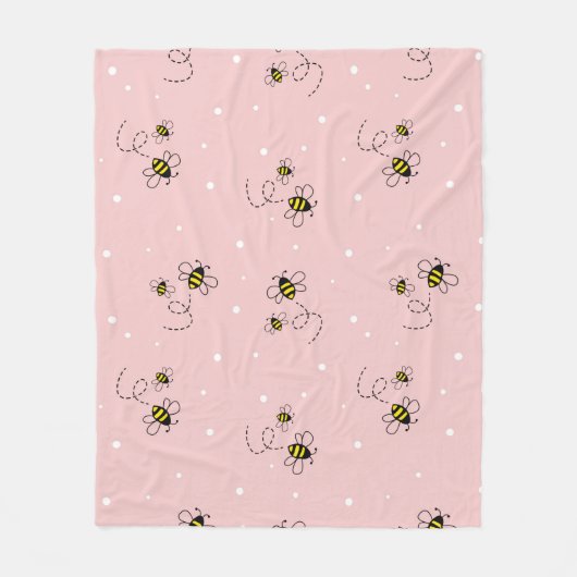 Couverture Polaire Motif sans soudure sur arrière - plan pastel. Vint (Devant)