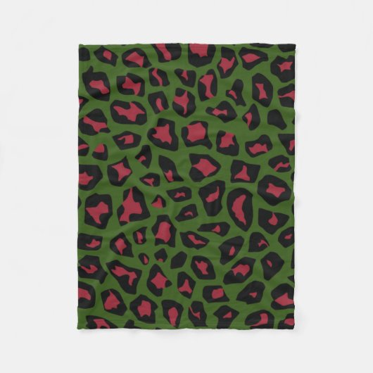 Couverture Polaire Motif sans voile Leopard (Devant)