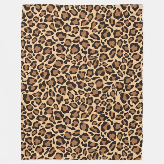 Couverture Polaire Motif sans voile Leopard (Devant)
