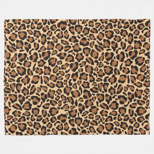 Couverture Polaire Motif sans voile Leopard (Devant (Horizontal))