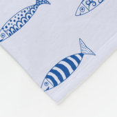 Couverture Polaire Motif Sardines (Coin)
