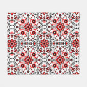 Couverture Polaire Motif scandinave d'hiver nordique (Devant (Horizontal))