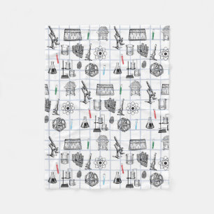 Couverture Polaire Motif scientifique en chimie scientifique