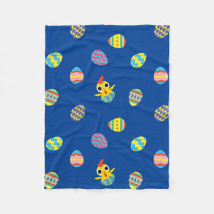 Couverture Polaire Motif semi-transparent d'oeuf de Pâques pâques