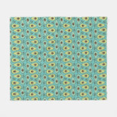 Couverture Polaire Motif semi-verdoyant Avocado (Devant (Horizontal))