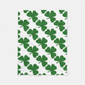 Couverture Polaire Motif Shamrock de la verdure Saint Patrick's Day (Devant)