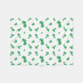 Couverture Polaire Motif Shamrock irlandais vert dégradé (Devant (Horizontal))