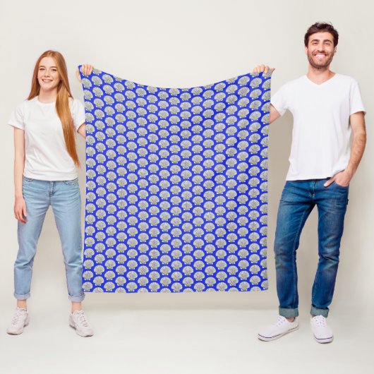 Couverture Polaire Motif Shell (En situation)