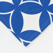 Couverture Polaire Motif shippo bleu et blanc (Coin)
