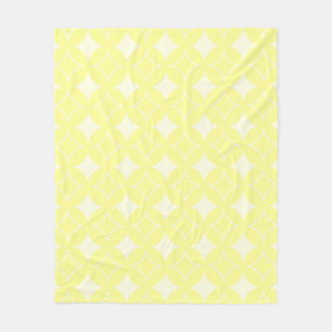 Couverture Polaire Motif shippo jaune citron