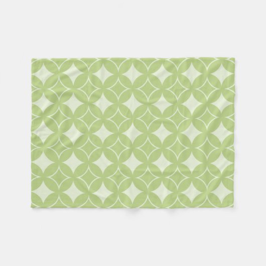 Couverture Polaire Motif shippo vert olive (Devant (Horizontal))