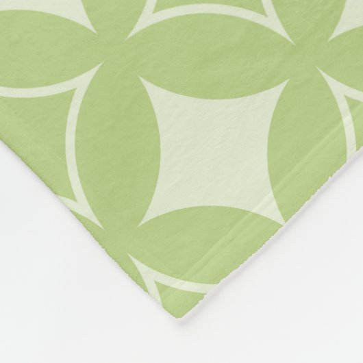 Couverture Polaire Motif shippo vert olive (Coin)