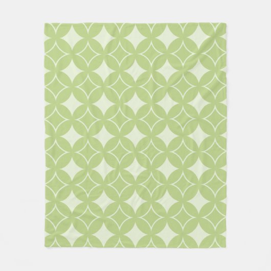 Couverture Polaire Motif shippo vert olive (Devant)