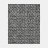 Couverture Polaire Motif Silver Grey Zebra Stripes (Devant)