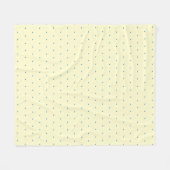 Couverture Polaire Motif simple crème et bleu clair Polka (Devant (Horizontal))